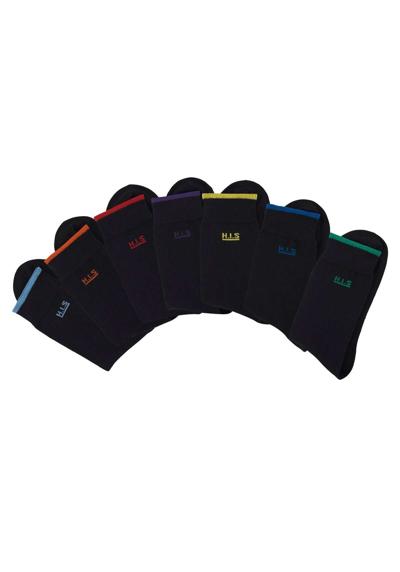 Носки (7 пар) с цветными манжетами