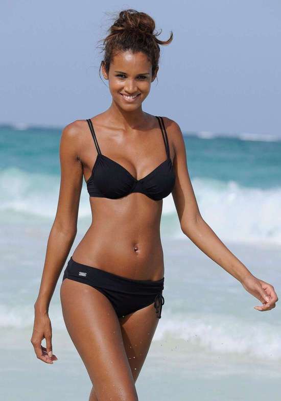 Плавки бикини с отложным поясом Happy