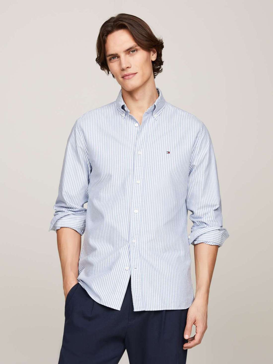 Рубашка с длинным рукавом HERITAGE OXFORD STRIPE RF SHIRT