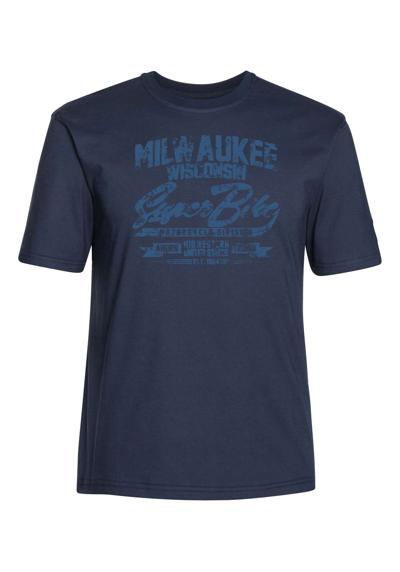 Футболка с повседневным принтом спереди MILWAUKEE_ATLANTIC BLUE