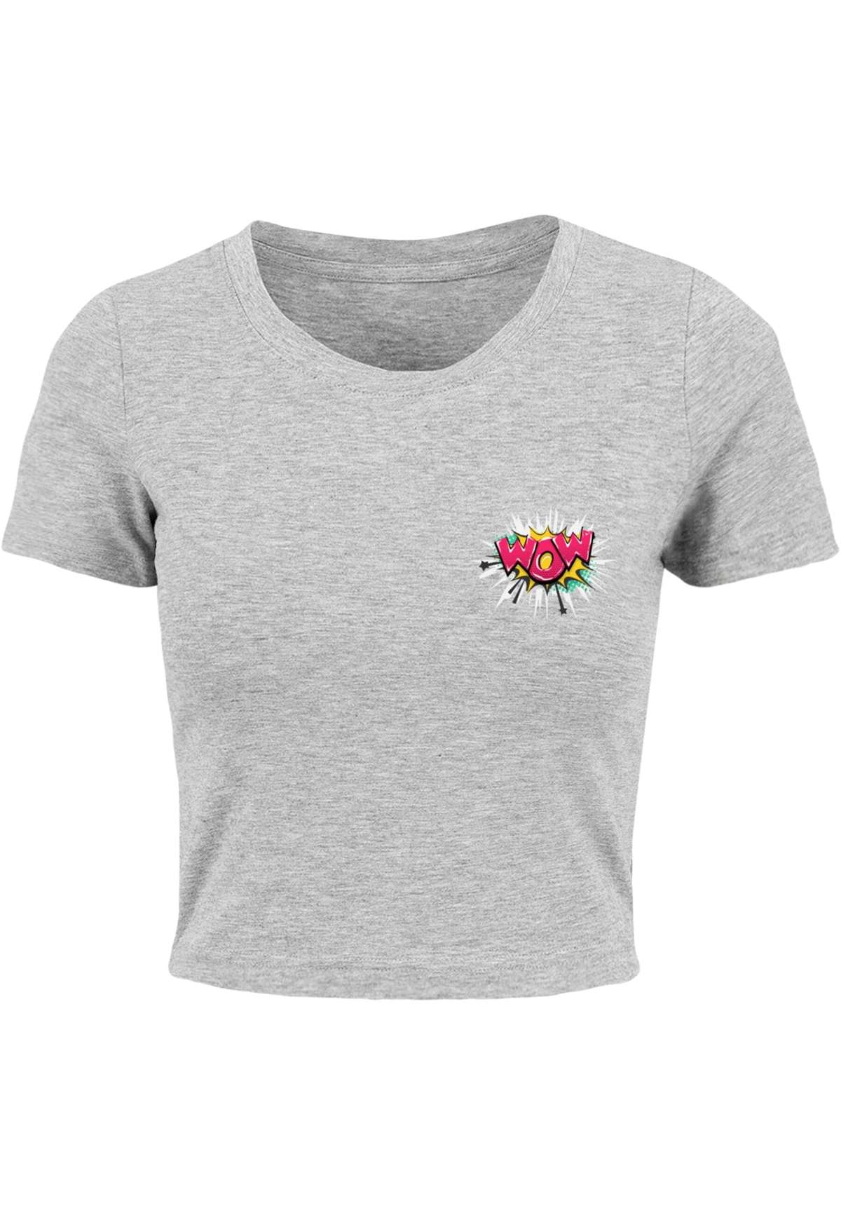 футболка Damen Ladies WOW Comic Cropped Tee