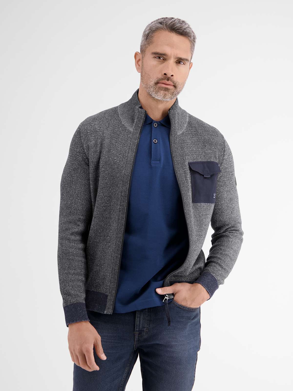 Кардиган LERROS Strickjacke in kerniger Optik