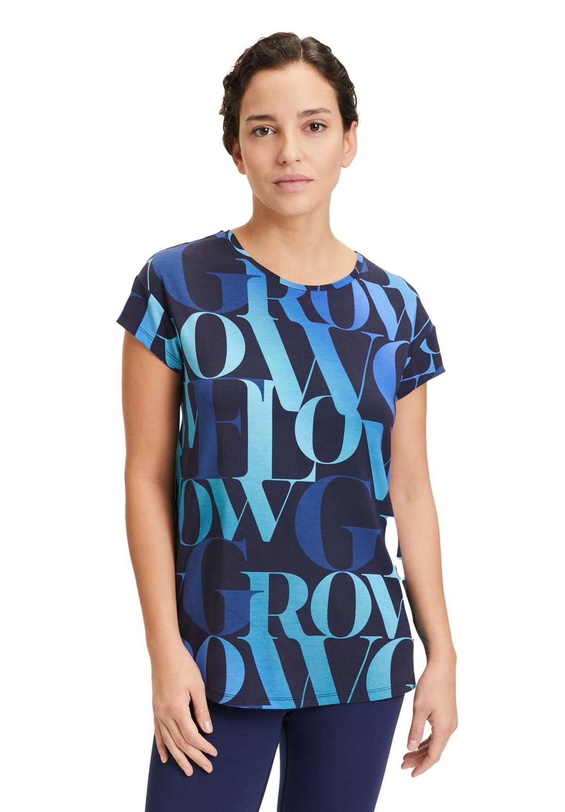 Рубашка с коротким рукавом Oversize-Shirt mit Muster