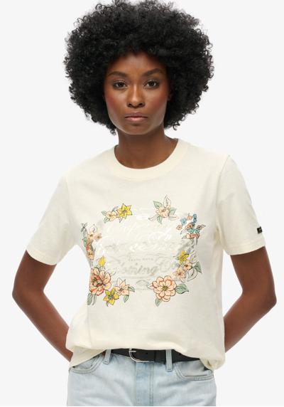 Рубашка с принтом FLORAL GRAPHIC RELAXED TSHIRT