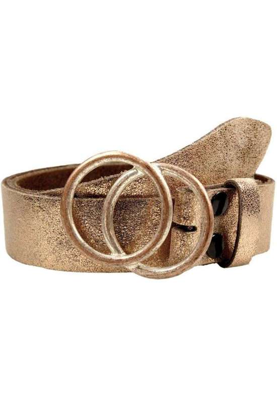 Кожаный ремень со сменной застежкой. 2 Kreise Rosé