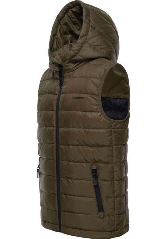 Стеганый жилет, спортивный стеганый уличный жилет для мальчиков с капюшоном