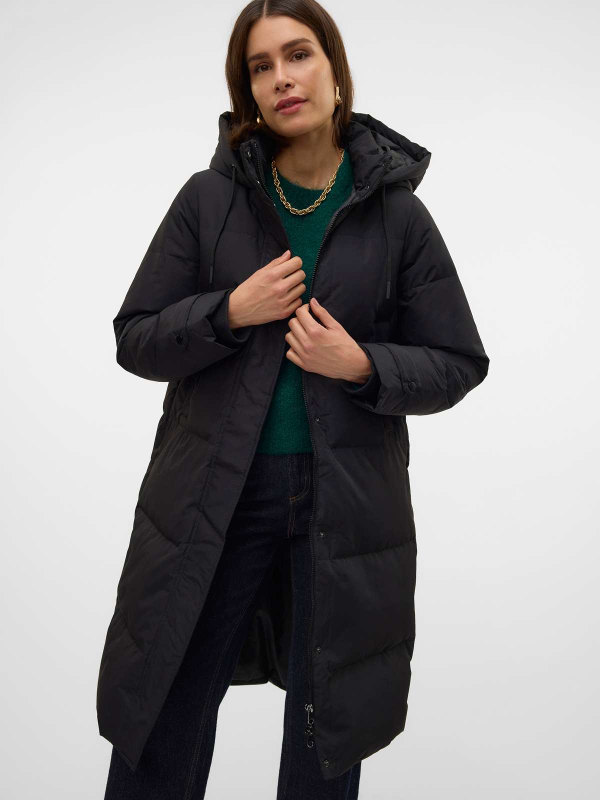 стеганое пальто VMLEONIEANNE LONG DOWN COAT GA NOOS