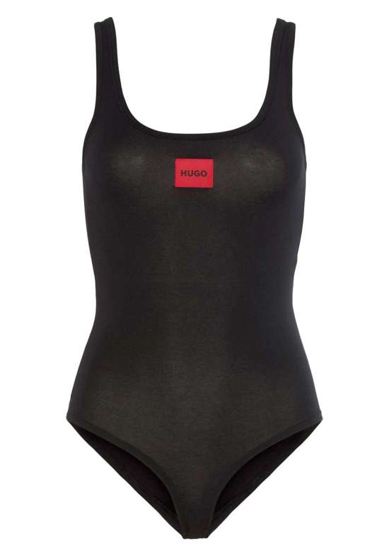 Боди с красной нашивкой-логотипом. BODYSUIT RED LABEL