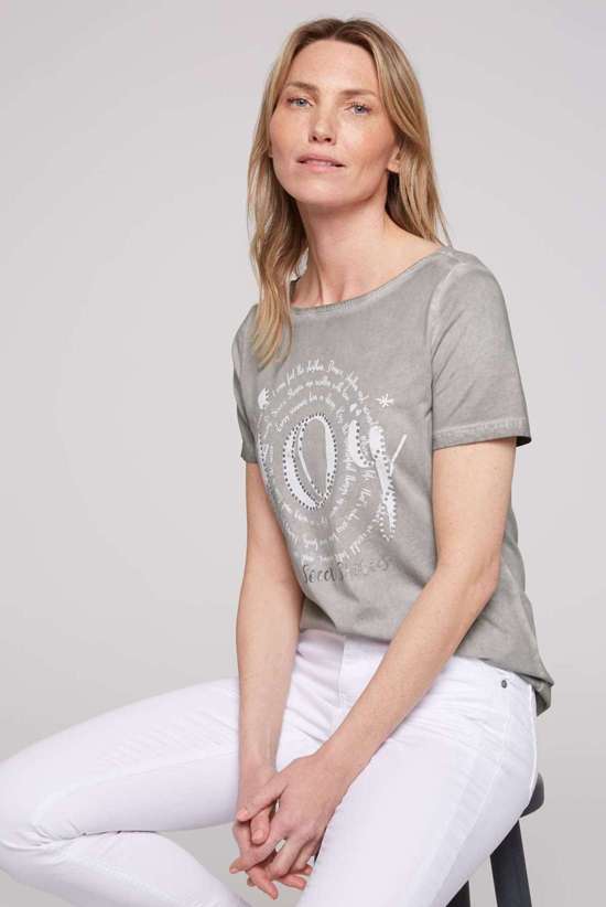 рубашка с круглым вырезом