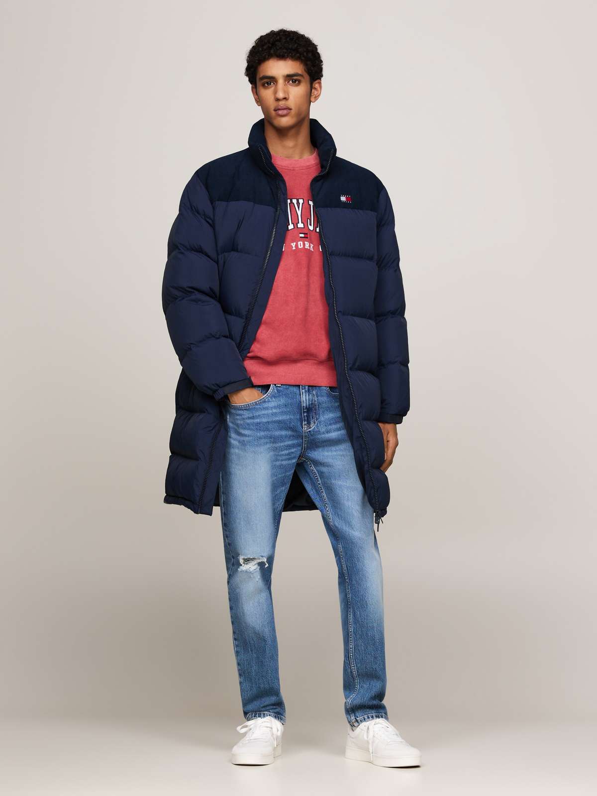 Стеганая куртка с вельветовыми вставками TJM CORD MIX ALASKA PARKA