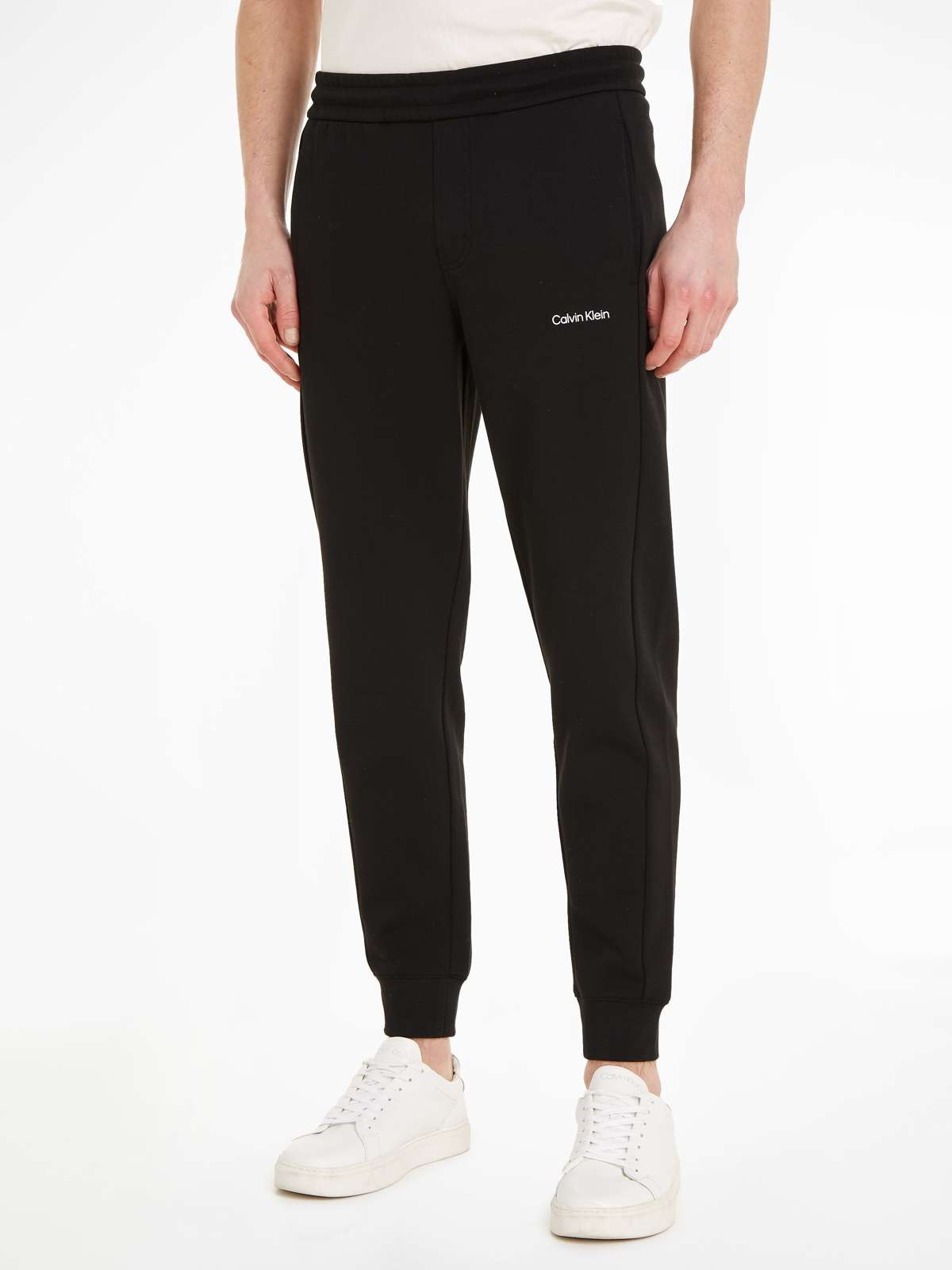 Спортивные штаны с контрастным цветным краем на ноге. MICRO LOGO JOGGER