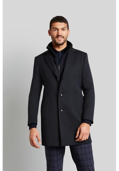 Шерстяное пальто с жилеткой