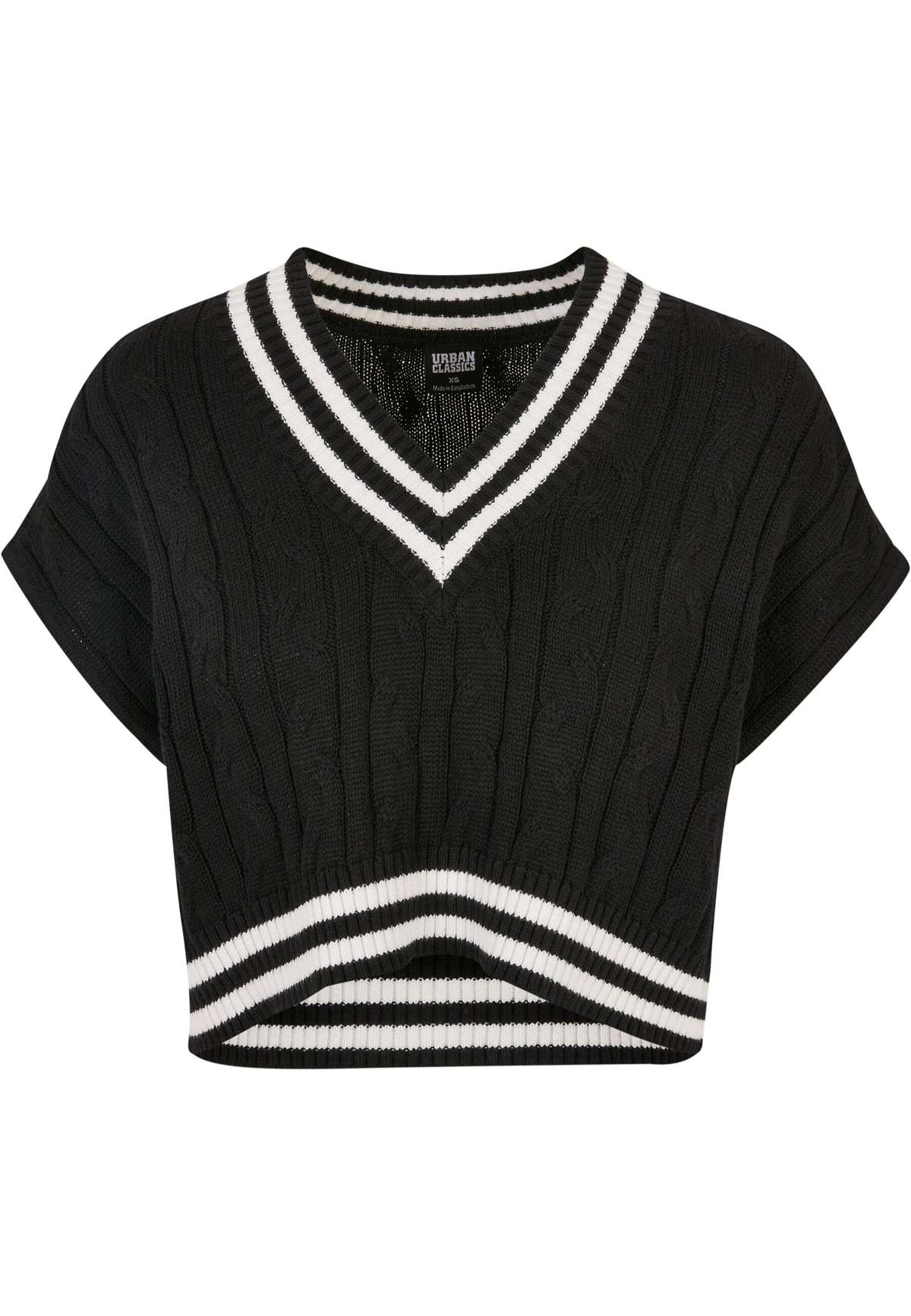 Свитер с круглым вырезом Urban Classics Damen Ladies Cropped Knit College Slipover