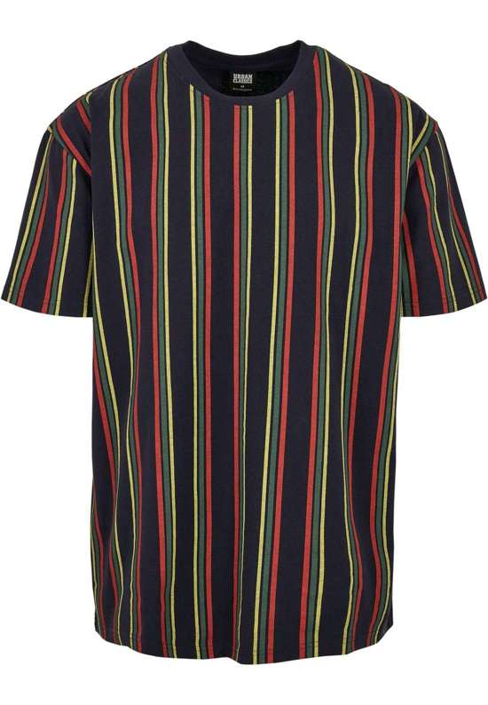 футболка Urban Classics Herren Printed Oversized Retro Stripe Tee