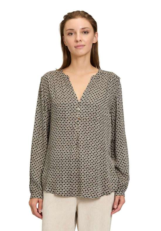 Блузка без шнуровки Casual-Bluse mit Knöpfen