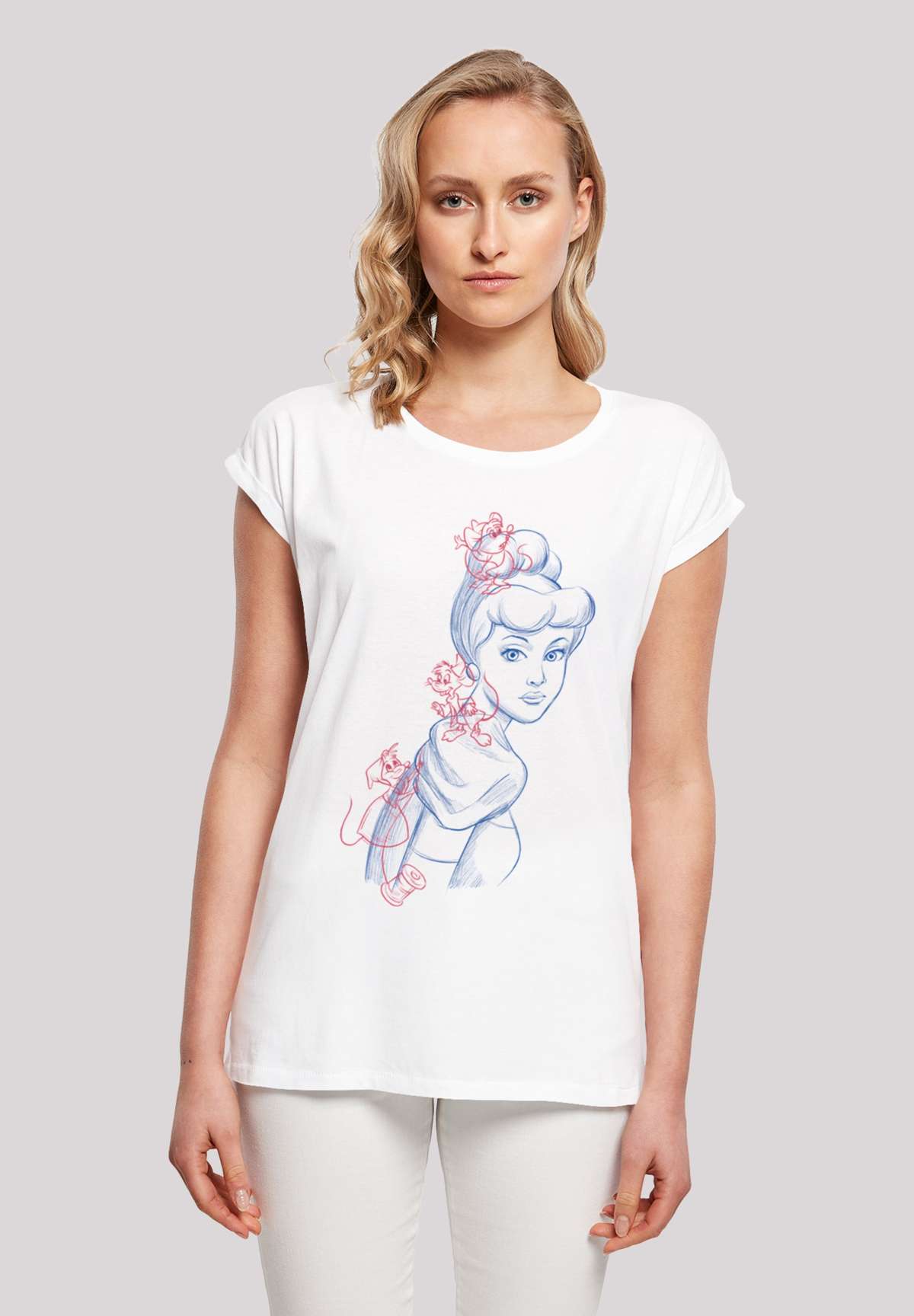 футболка Cinderella Mouse Zeichnung