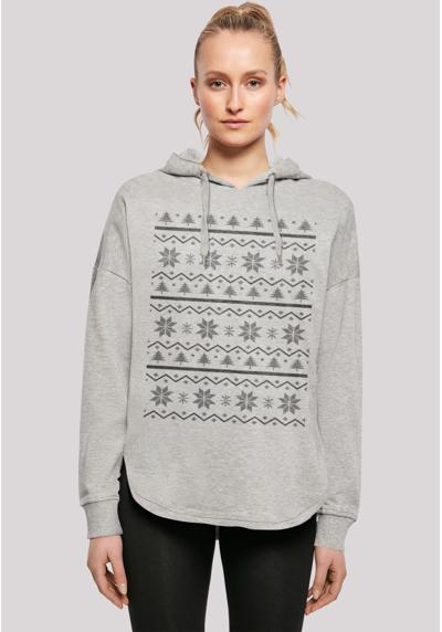 Толстовка с капюшоном Scandinavian Muster Weihnachten