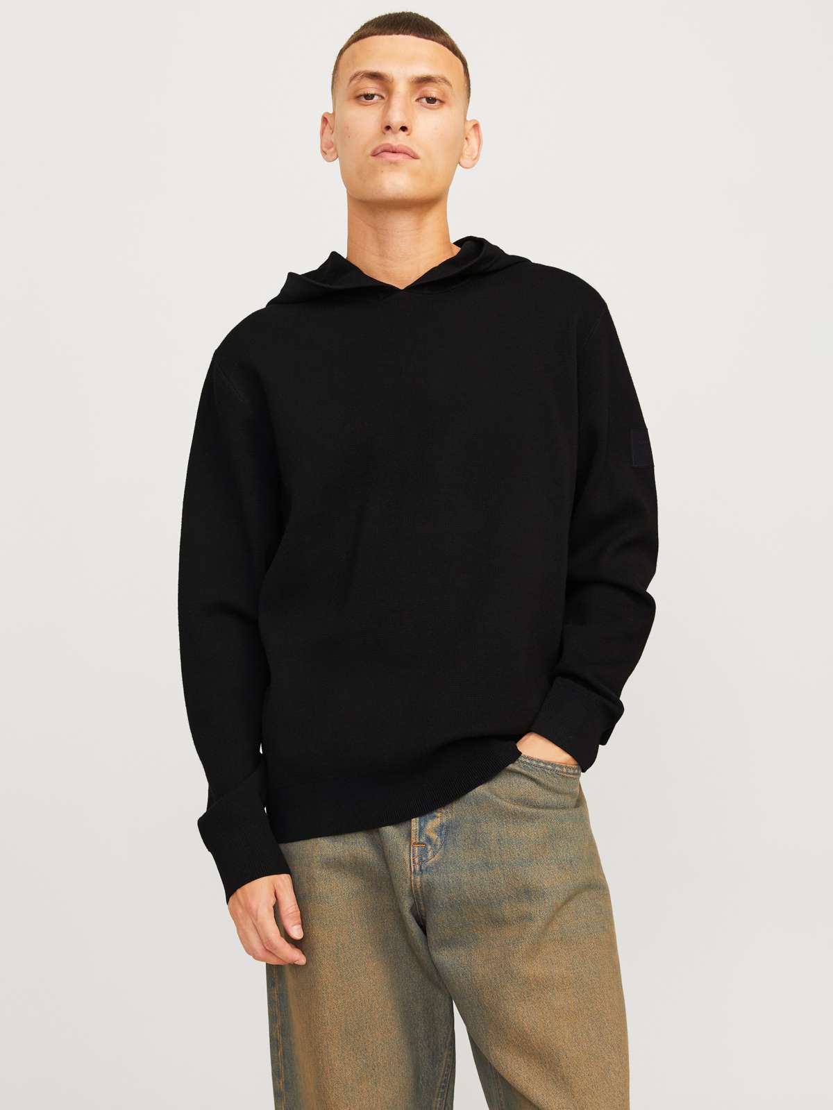 Толстовка с капюшоном JCOAERO KNIT HOOD SN