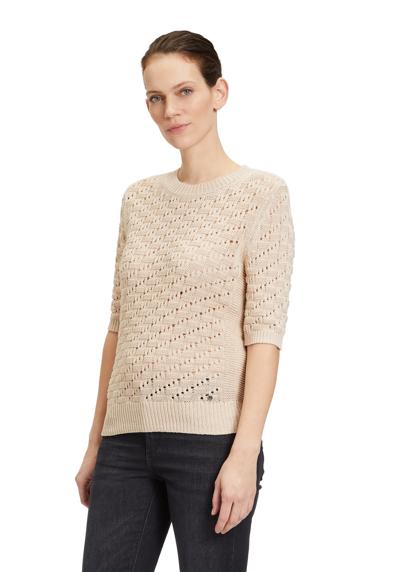 Рубашка с коротким рукавом Betty & Co Strickpullover mit Rundhalsausschnitt
