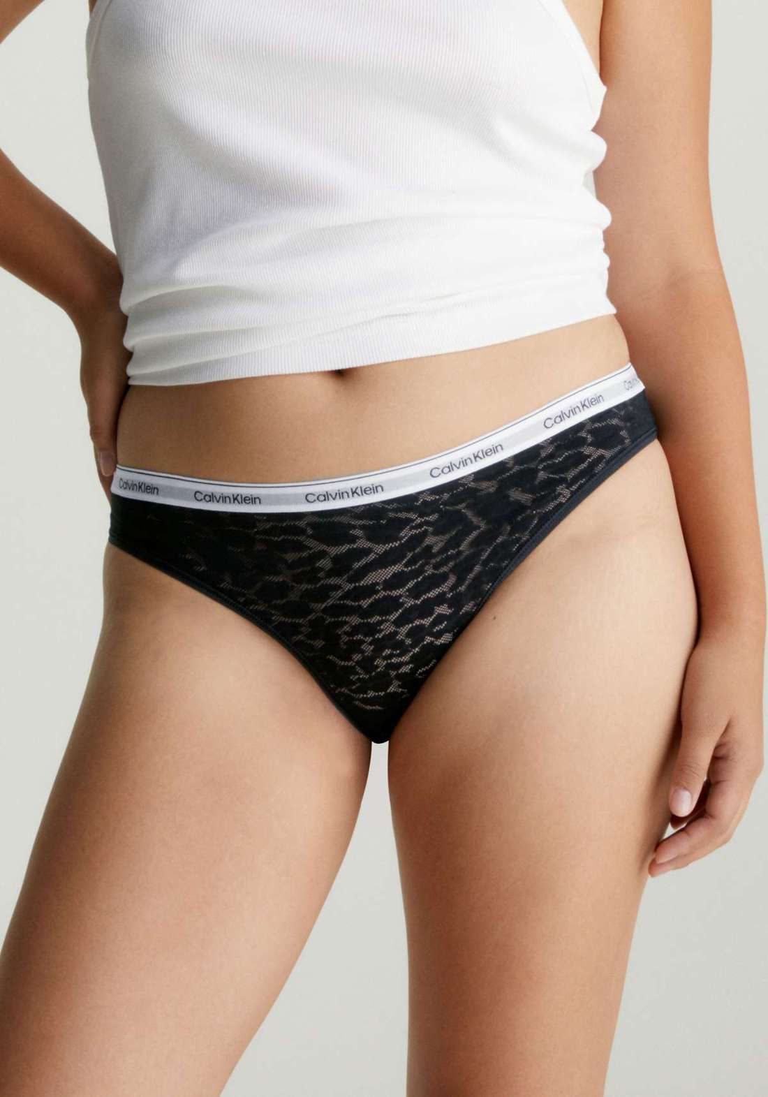 Трусики бикини с надписью CK BIKINI