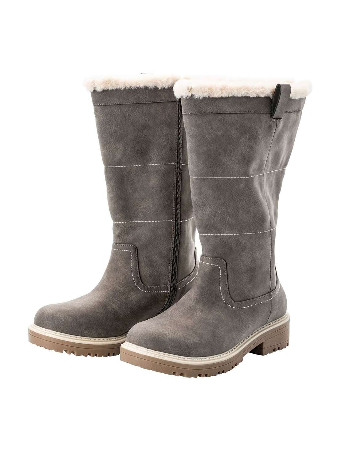 Ботинки с широким голенищем из замши Große Größen