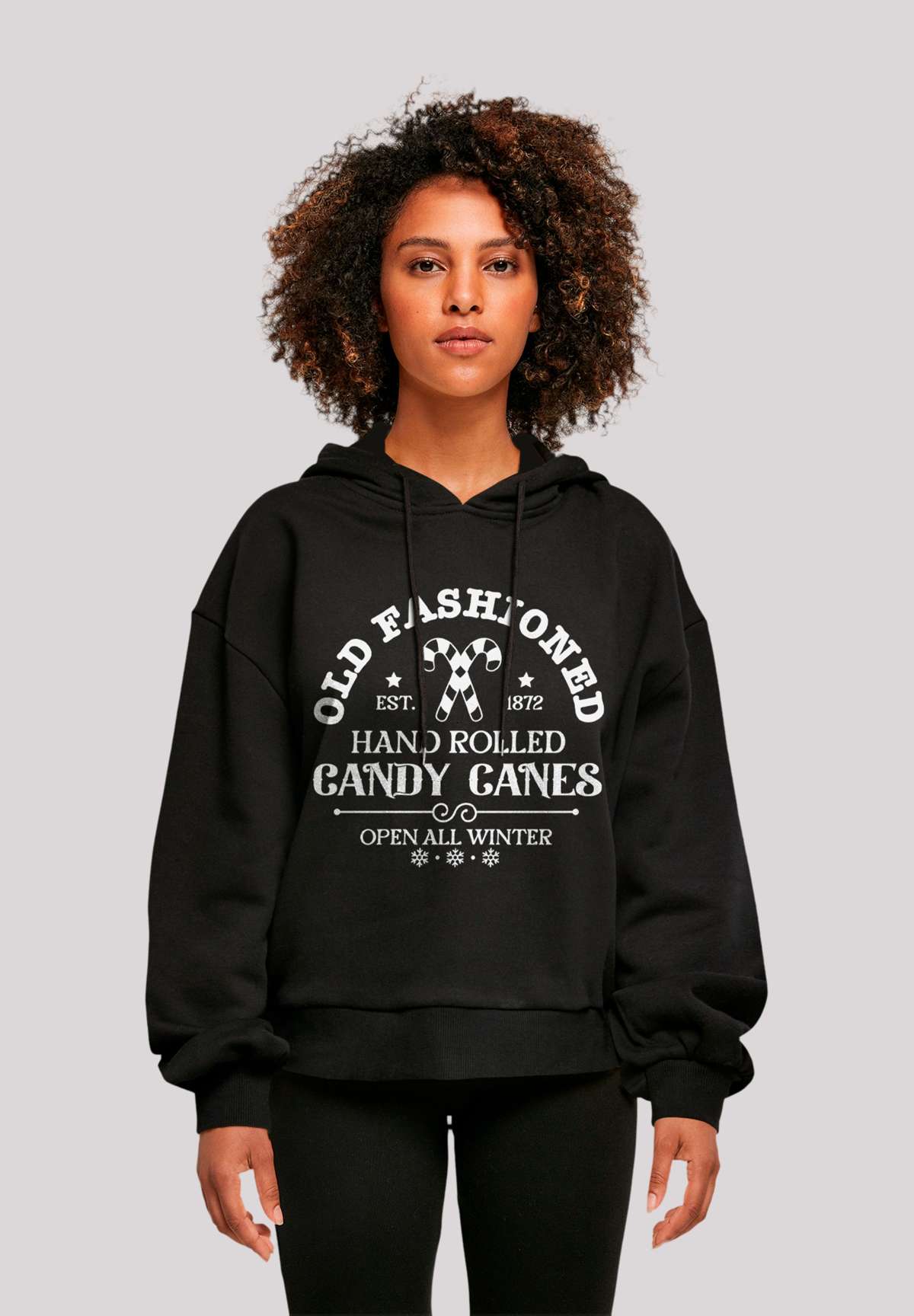 Толстовка с капюшоном Cany Canes Retro Weihnachten Sign
