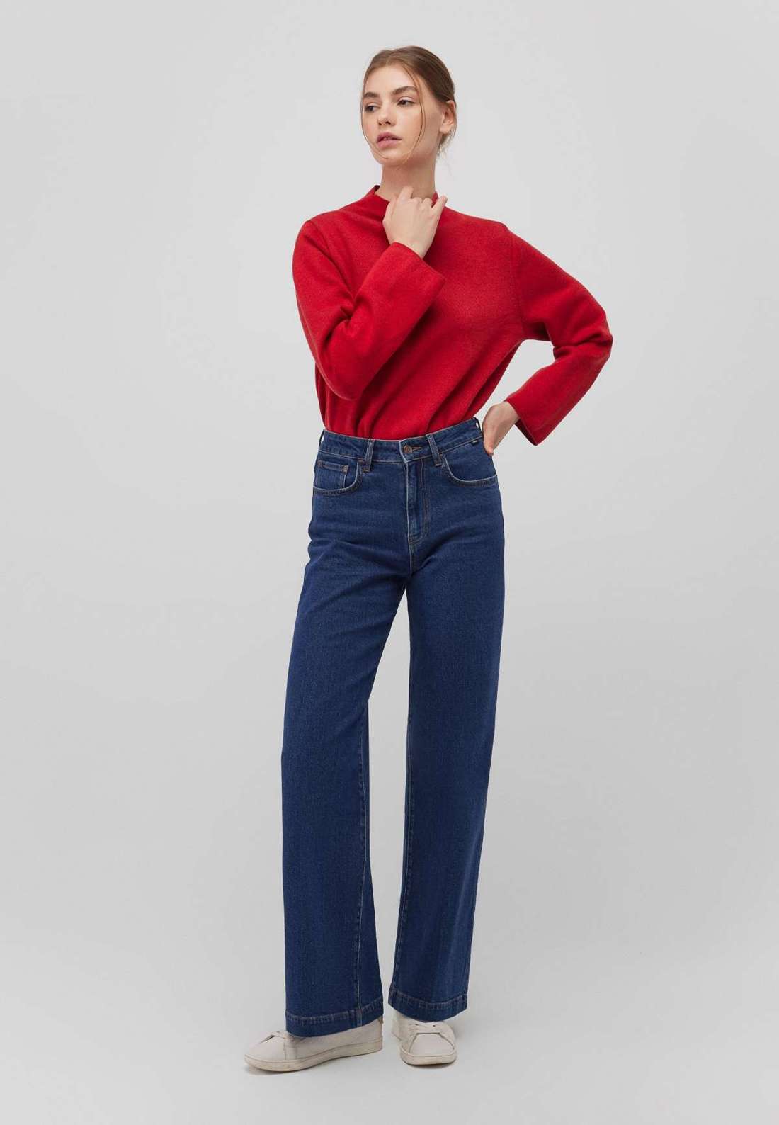 Вязаный свитер HIGH NECK SWEATER