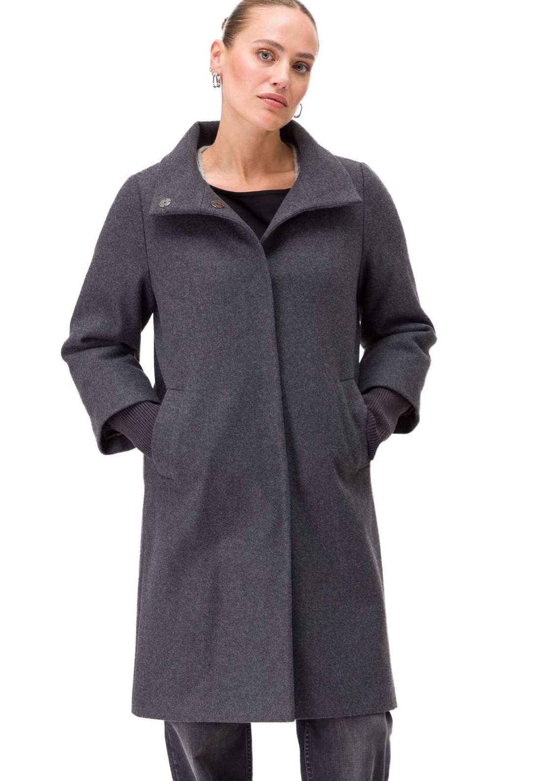 зимнее пальто zero Mantel Wolloptik mit Stulpen