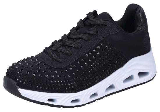 Кроссовки на танкетке с декором из драгоценных камней