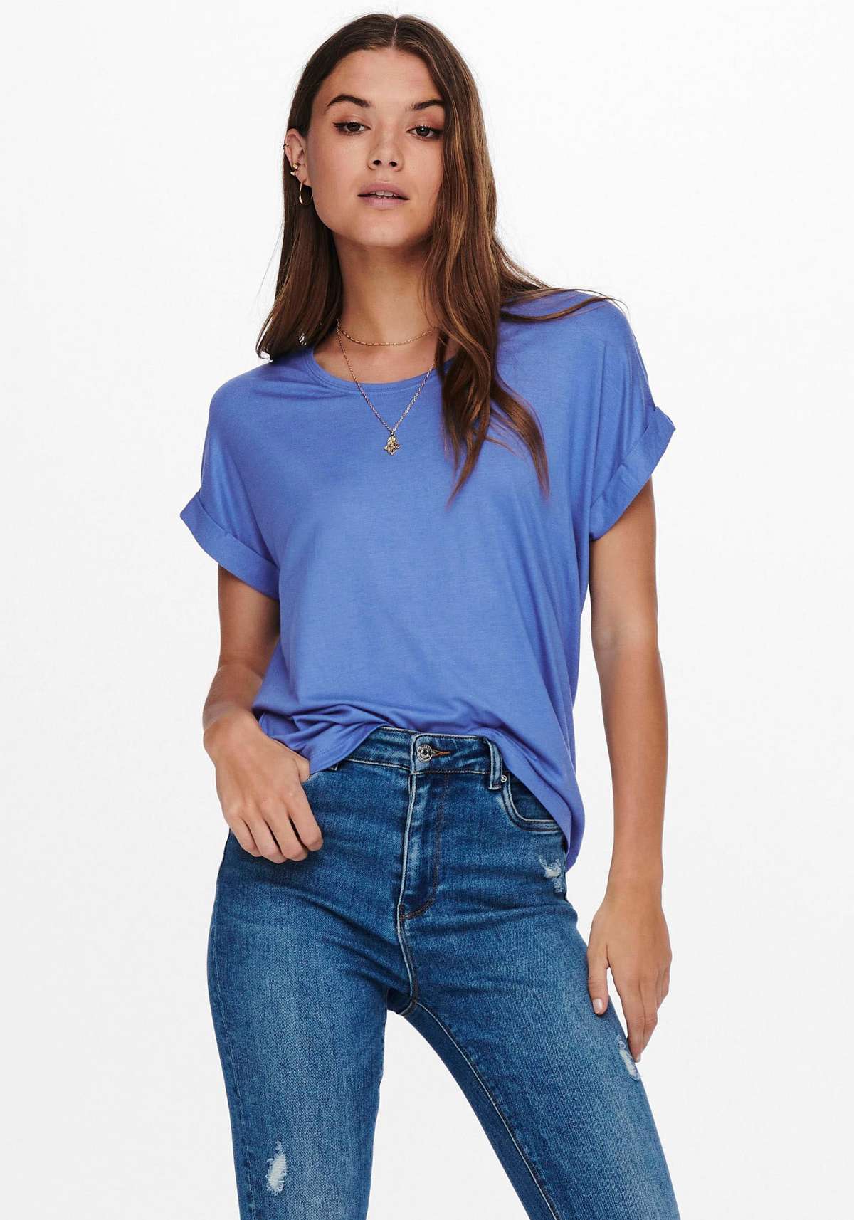 Футболка с манжетами на руке ONLMOSTER S/S O-NECK TOP NOOS JRS