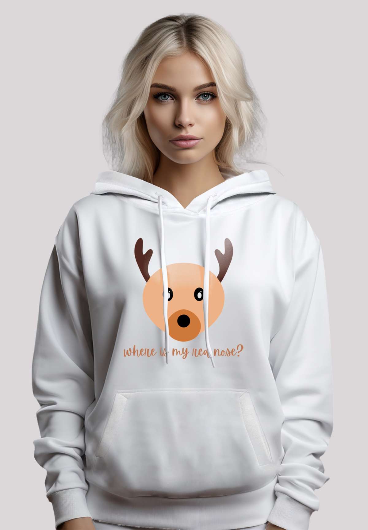 Толстовка с капюшоном Weihnachten Red Nose