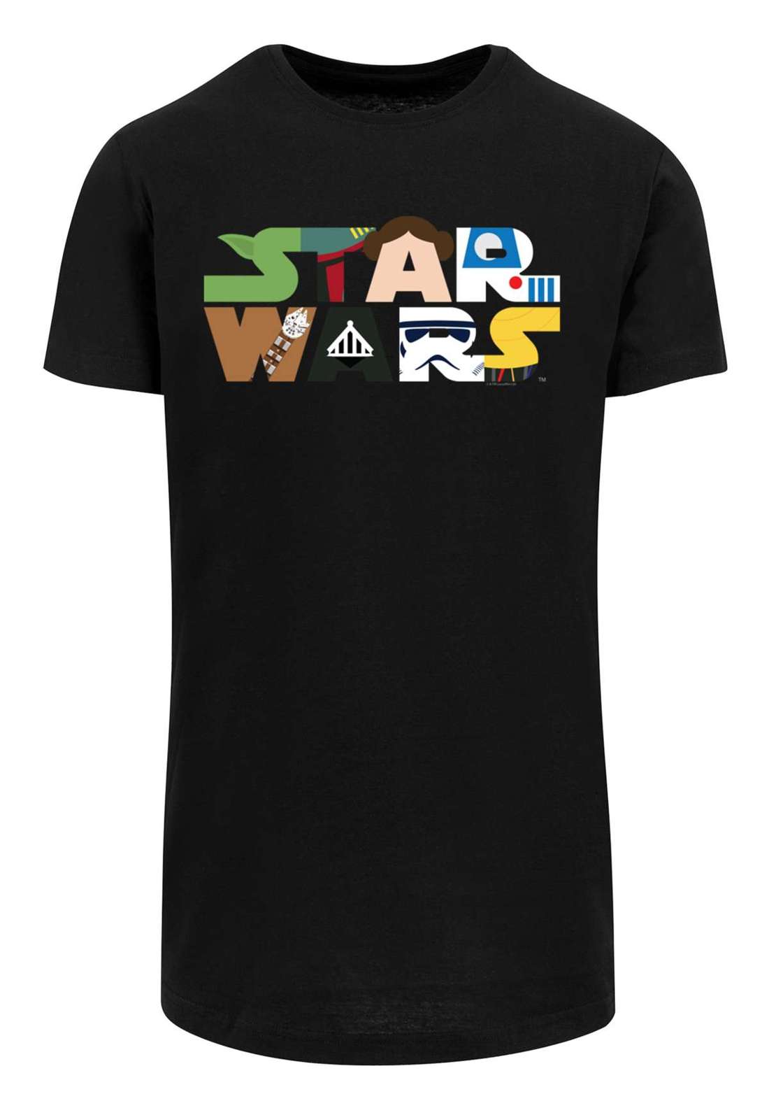 Рубашка с коротким рукавом Herren Star Wars Character Logo with Shaped Long Tee