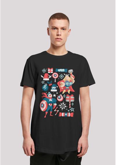 футболка Marvel Thor And Captain America Weihnachten