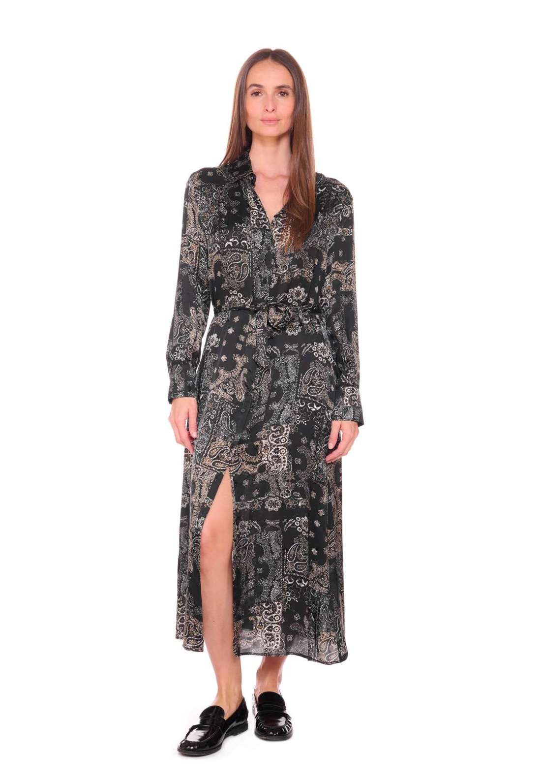 Платье из джерси со стильным узором по всей поверхности. SERAPHY