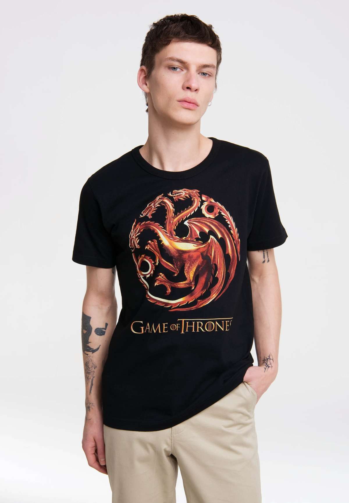 Футболка с крупным принтом спереди Game Of Thrones - Targaryen