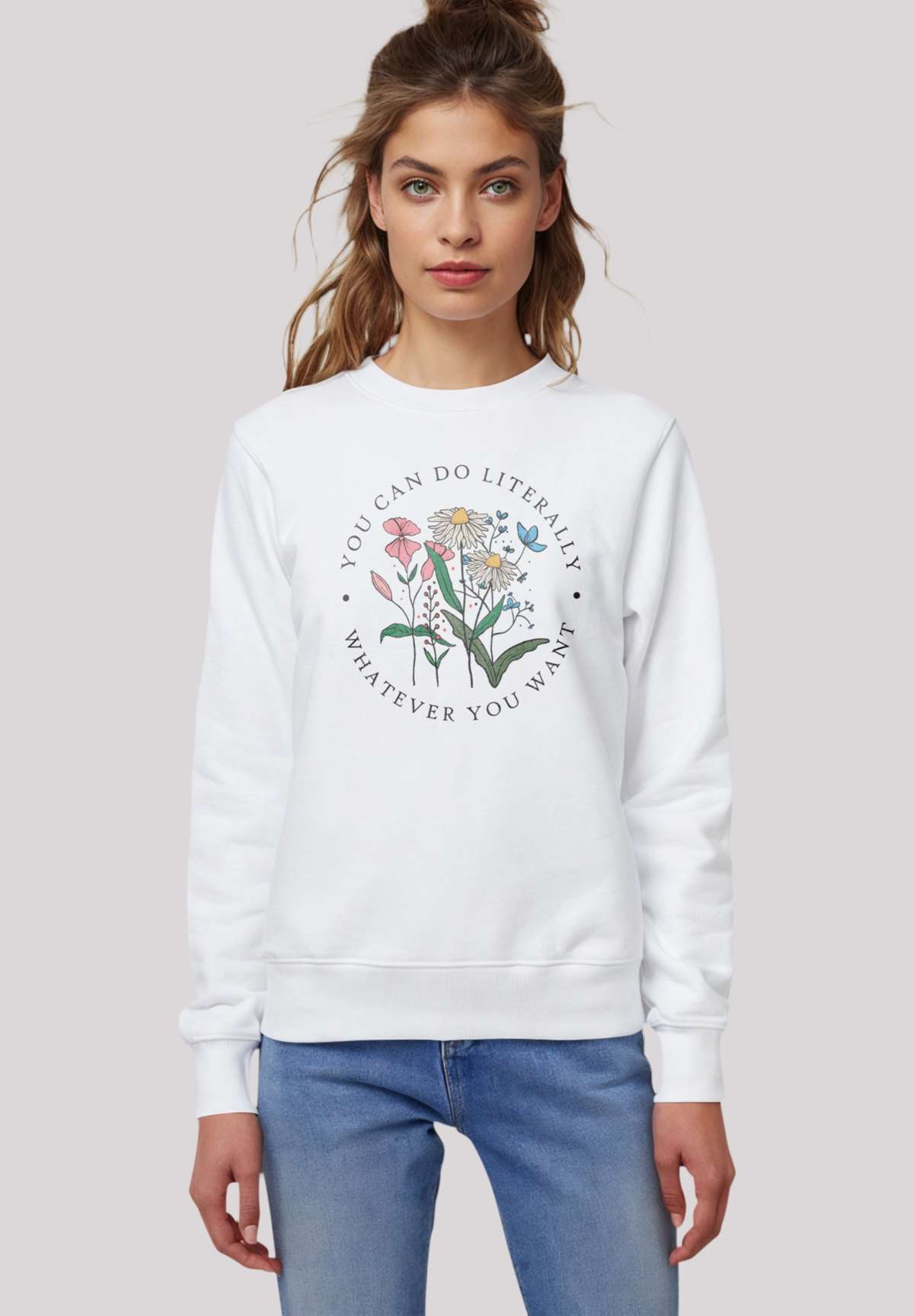 толстовка Flower you can to literally whatever you want