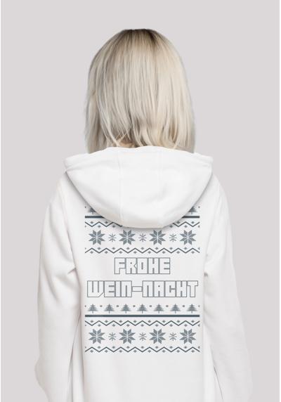 Толстовка с капюшоном Frohe Wein-Nacht Weihnachten