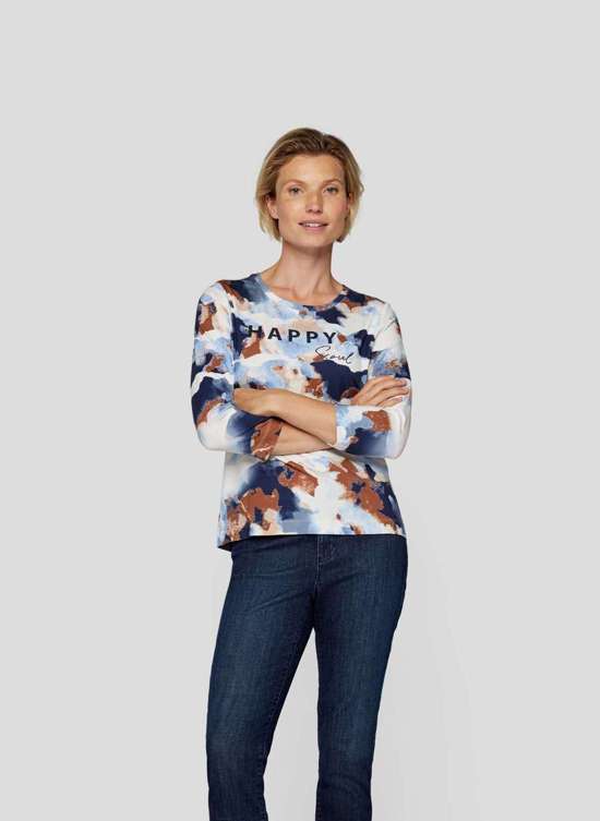 Рубашка с принтом Happy Soul Shirt – Farbtupfer für jeden Tag