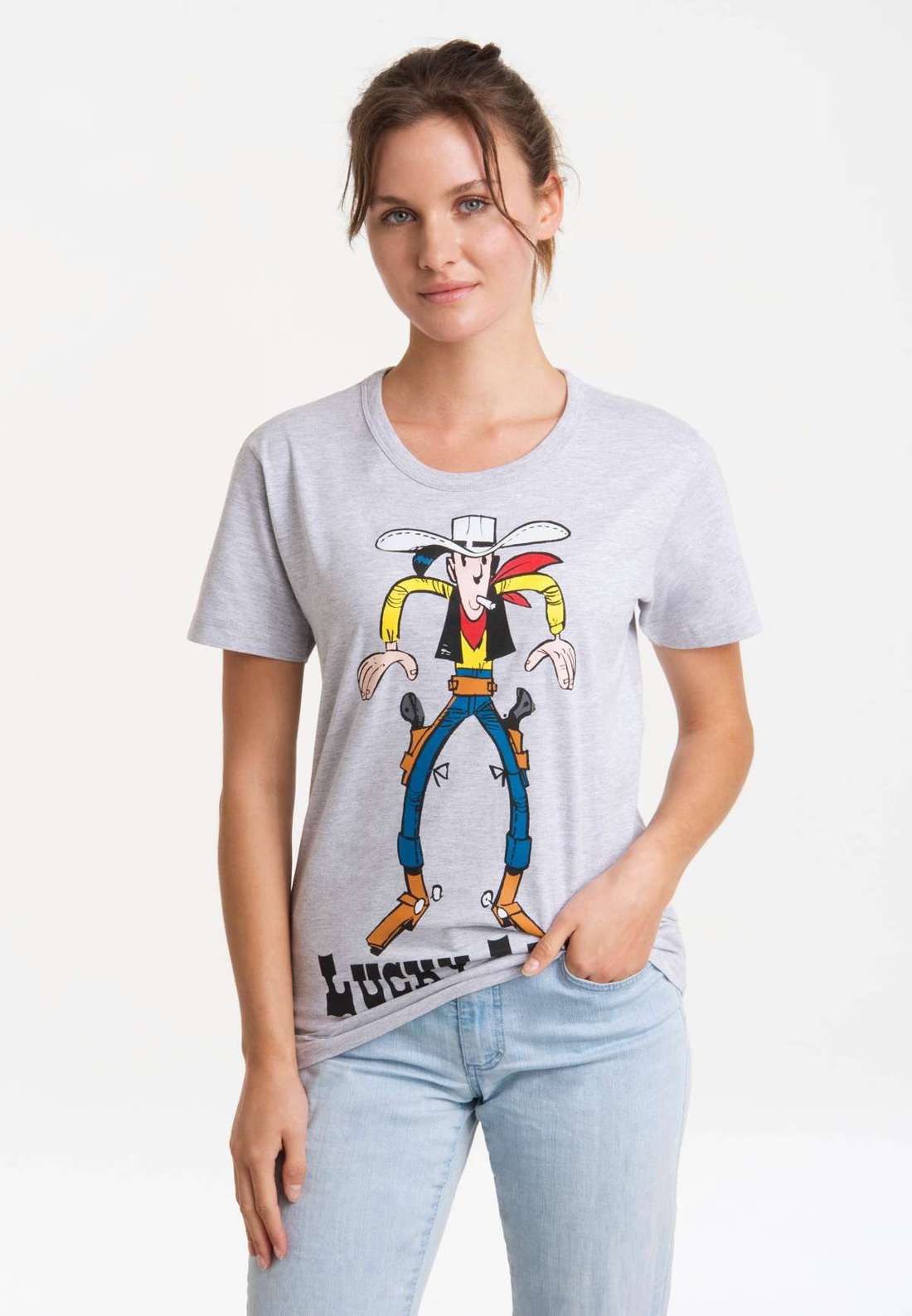 Футболка с лицензионным принтом Lucky Luke Colt
