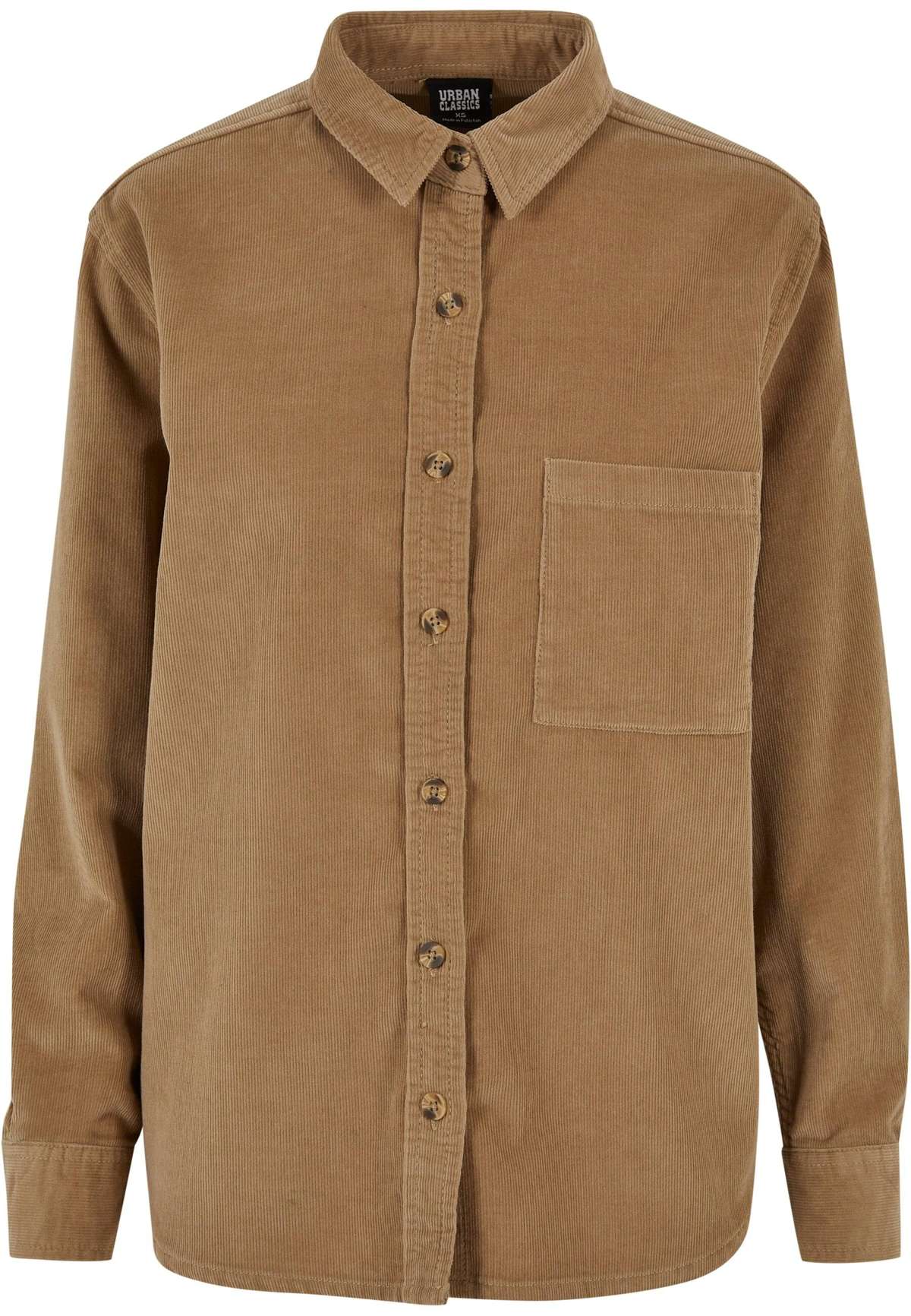 Рубашка с длинным рукавом Urban Classics Damen Ladies Corduroy Oversized Shirt