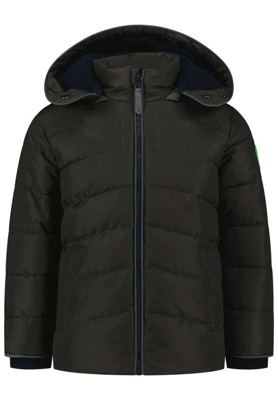 Стеганая куртка с классной нашивкой-логотипом