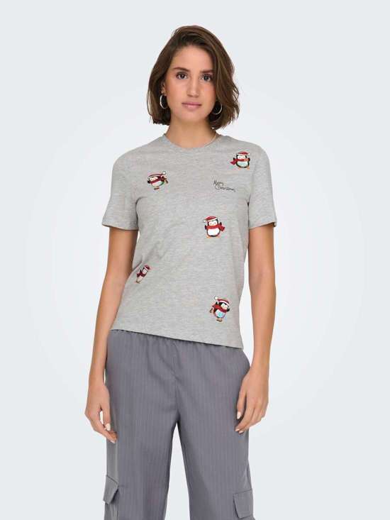 Рубашка с коротким рукавом ONLKITA LIFE REG S/S TOP BOX XMAS JRS