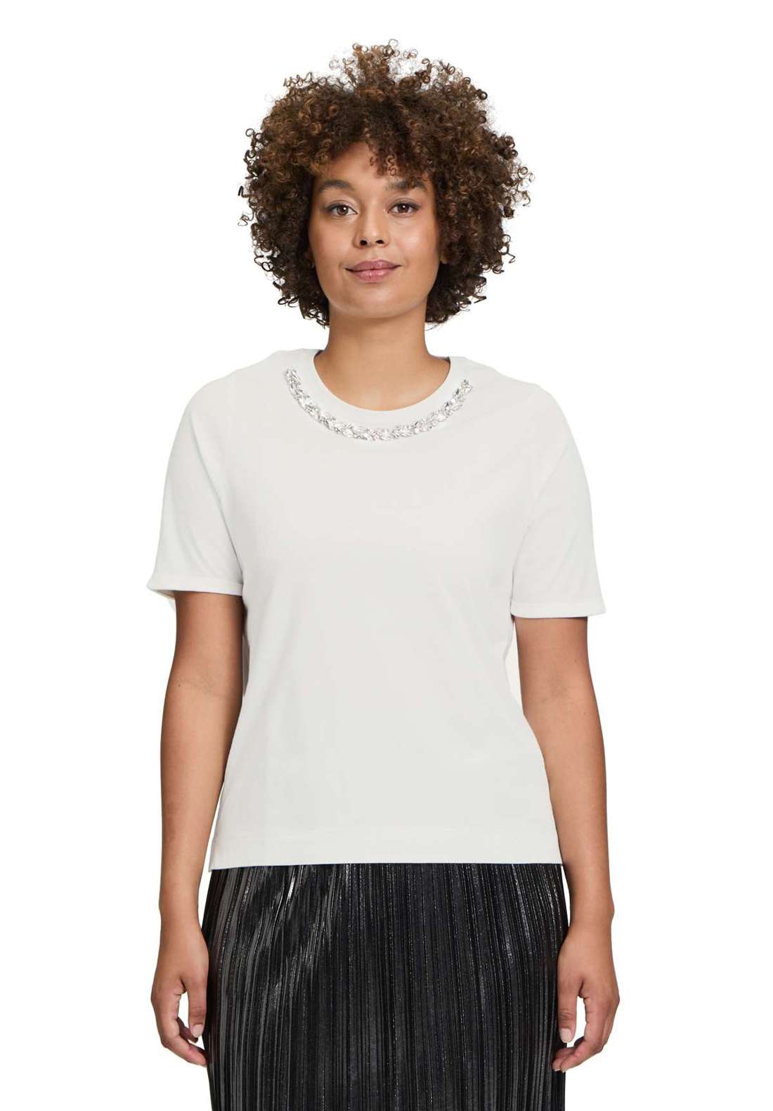Рубашка с коротким рукавом Casual-Shirt mit Rundhalsausschnitt