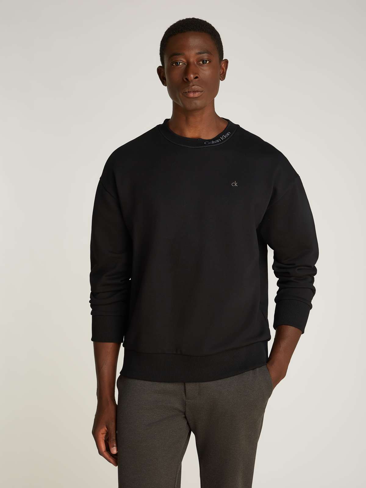 Толстовка с надписью-логотипом NECK LOGO SWEATSHIRT