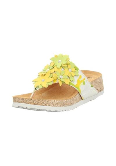 Разделитель пальцев, летняя обувь, тапочки со сладким цветочным декором.