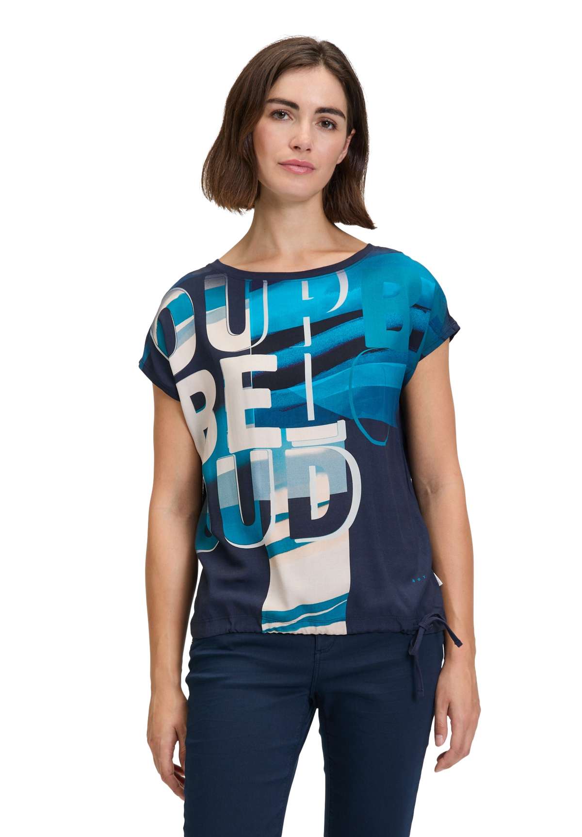 Рубашка с коротким рукавом Betty & Co Casual-Shirt mit Print