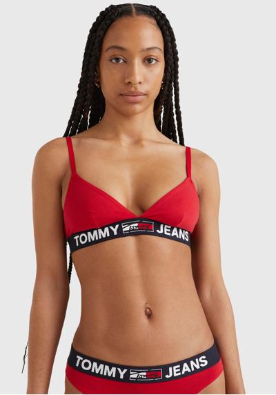 Бюстгальтер с треугольными чашками и надписью логотипа Tommy Hilfiger на... TRIANGLE BRALETTE UNLINED