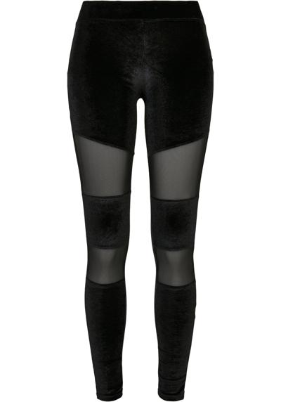 леггинсы Urban Classics Damen Ladies Velvet Tech Mesh Leggings