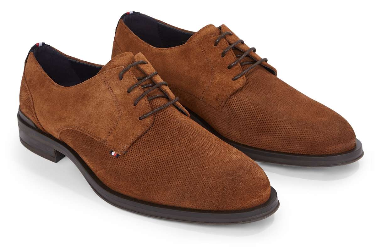 Туфли на шнуровке для элегантного внешнего вида. CORE HILFIGER TEXTURED SDE SHOE