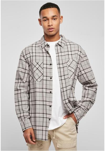 Рубашка с длинным рукавом Urban Classics Herren Long Oversized Grey Check Shirt